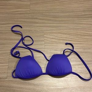 Voda Swim Purple Structured Push Up Triangle Bikini Top Only M